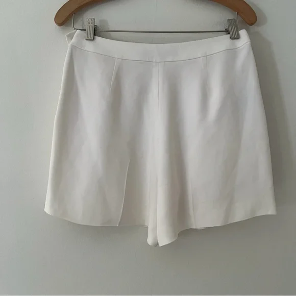 Ralph Lauren Black Label Tap Shorts High Waist Pleated White Size 6 Classic - Picture 2 of 9